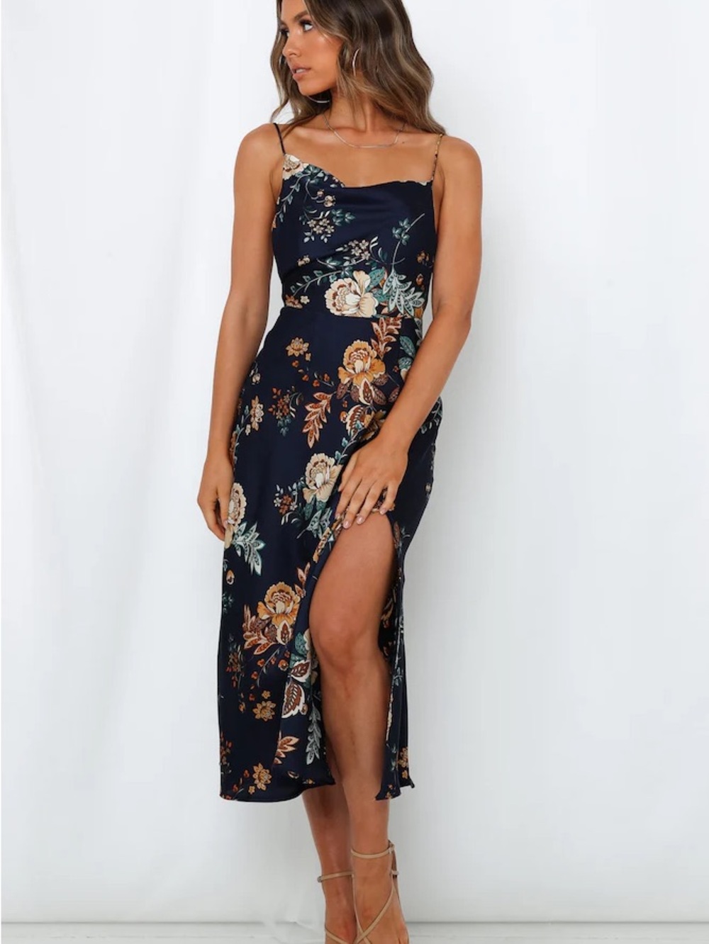 Hello Molly Navy Floral Maxi Dress - Picture 2 of 5